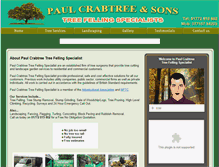 Tablet Screenshot of paulcrabtreetreefelling.co.uk